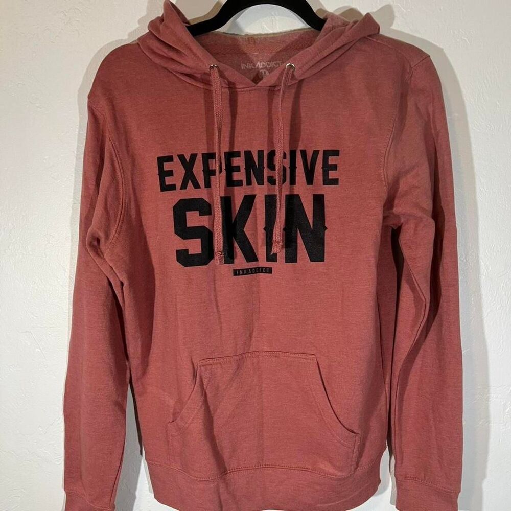Unbranded Women's Pink and Orange Hoodie
